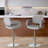 Swivel Upholstered Adjustable Height Counter Stool-766676961