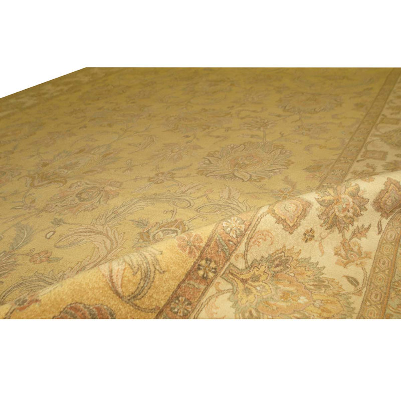 Wool Oriental Area Rug in Cream
