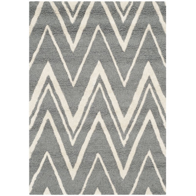 Ellicott Hand Tufted Wool Chevron Rug