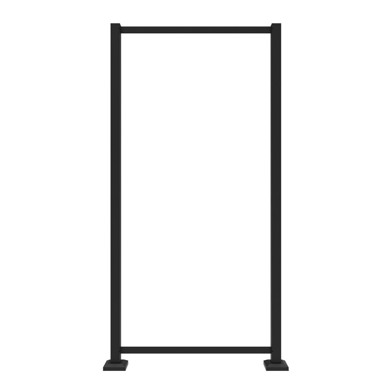 Matte Black Aluminum Decorative Screen Panel Frame Kit