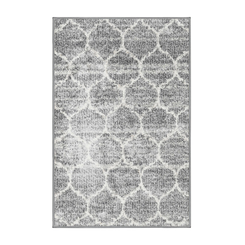 Tapis gris zone contemporaine, Rectangle 7 pi x 9 pi