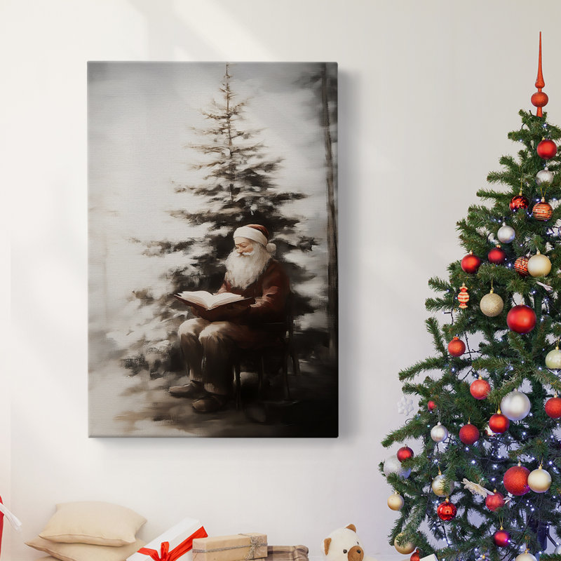 Art des Fêtes de Noël - Toile tendue avec châssis - Série 2-XLV III, H 48 po x l 32 po