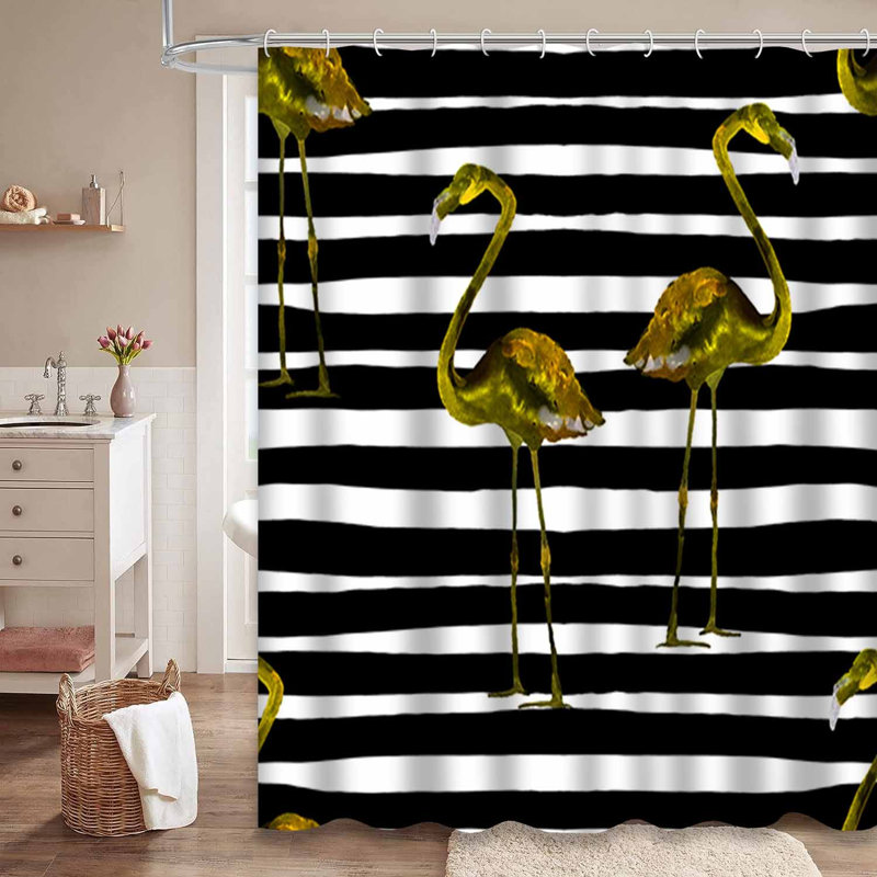 Monstera Lines Nature Palmier Spring Stripe Summer Tree Tropic Tropical avec 12 crochets, L 72 po x l 84 po