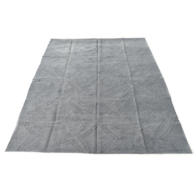 Rectangle 5'3 x 6'6 Petrella Gray Rug