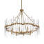 8 - Light Glass/Steel Chandelier