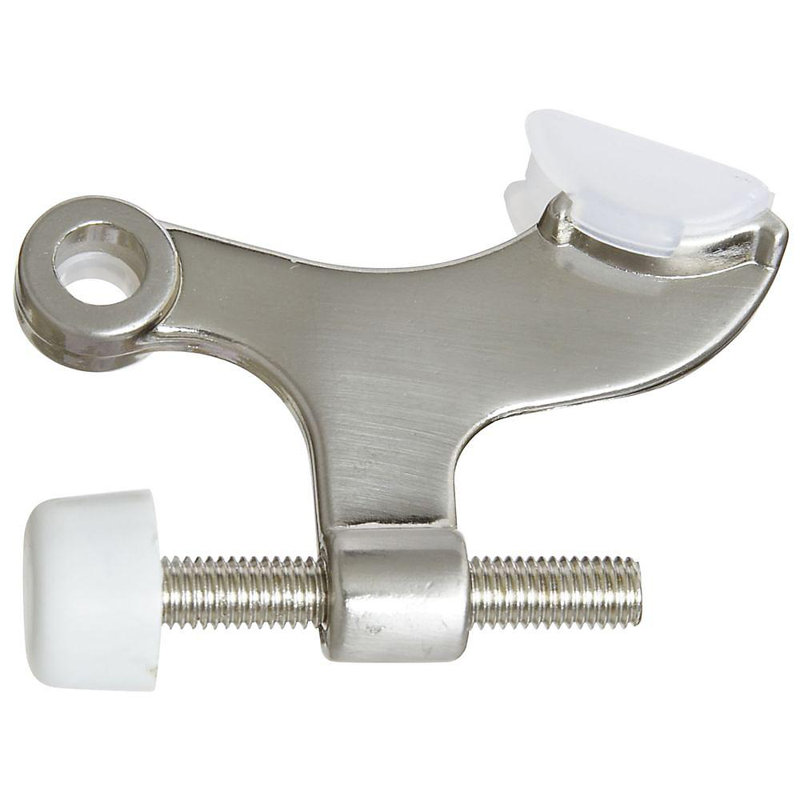 Butée de charnière en zinc, Nickel satiné