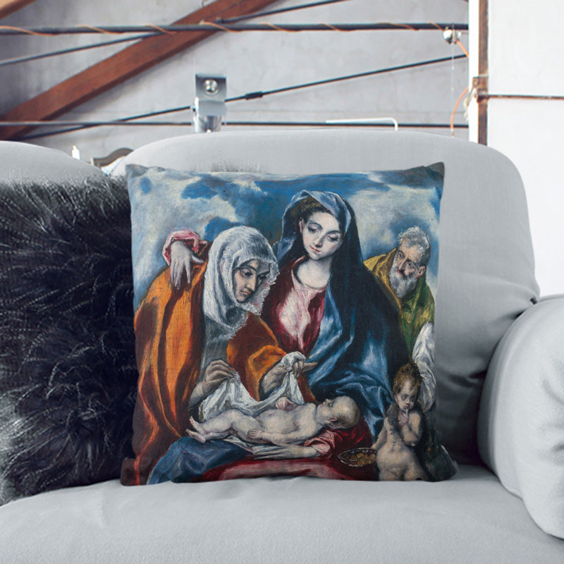 Saint Anne and the Infant Scatter Cushion, 55cm H x 55cm W x 20cm D