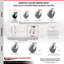 Ensemble de roulettes pivotantes-92276383