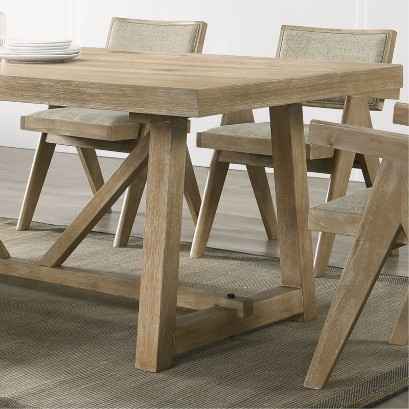 Exquisite Trestle Base Dining Table For Stylish Dining Room Décor