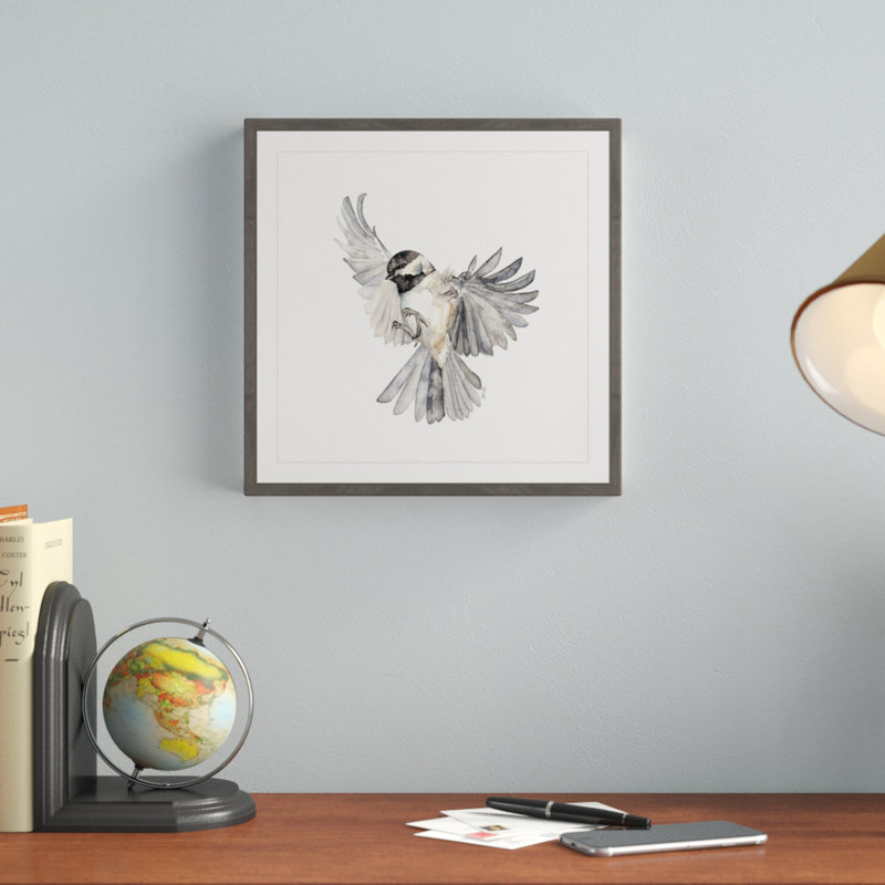 «Freedom» par Rachel Burbee - reproduction d'art, H 12 po x l 12 po, Cadre blanc