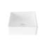 Lavabo vasque carré blanc STY retro 15 po
