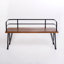 Banc industriel en bois et métal