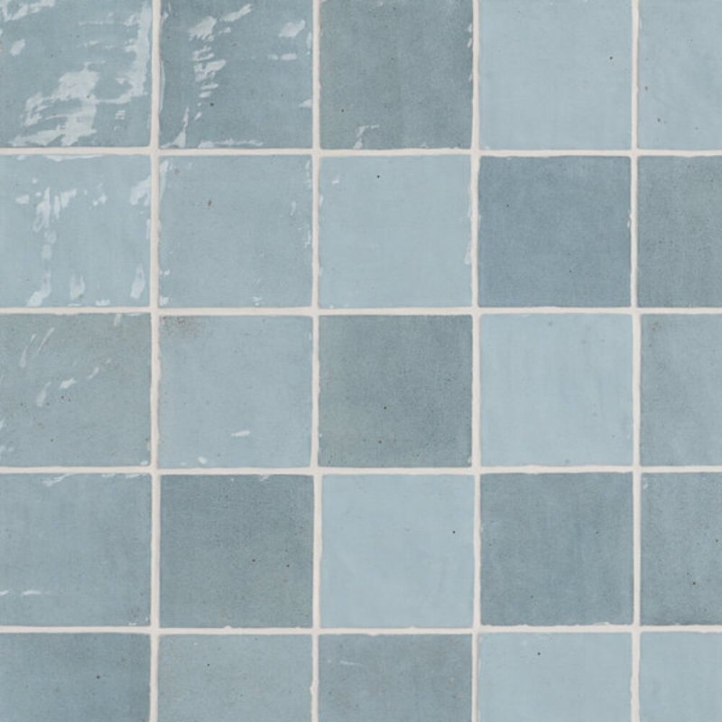 Portmore 4x4 Glazed Ceramic Tile, Blue