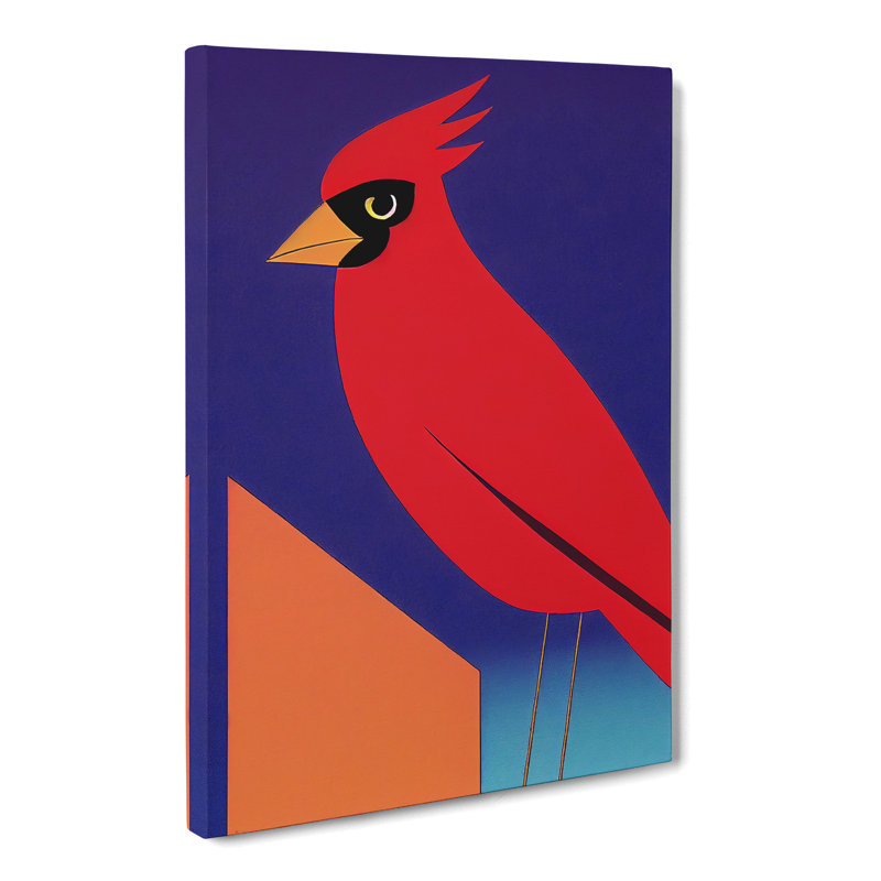 Cardinal Bird Vol.1 - Wrapped Canvas, 50cm H x 35cm W x 3cm D