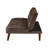 Upholstered Tufted Convertible Sofa Bed Dark Coffee