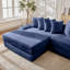 Canapé-lit 109,4 po convertible bleu, canapé-lit pliable, sans assemblage, peu encombrant-489058552
