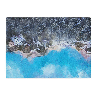 Tempered Glass Above Braies Lake in Italy Chopping Board
