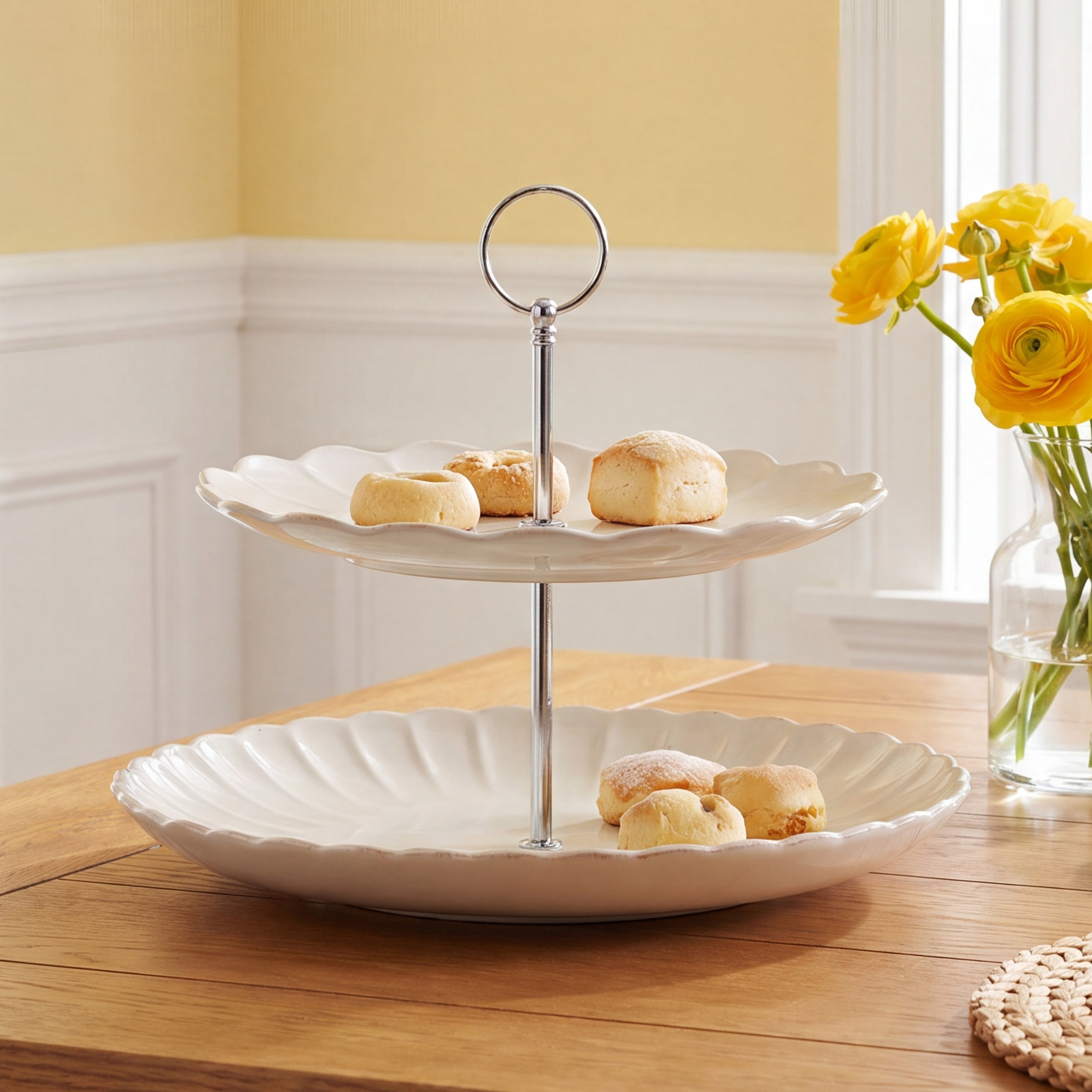 French Perle Tiered Stand