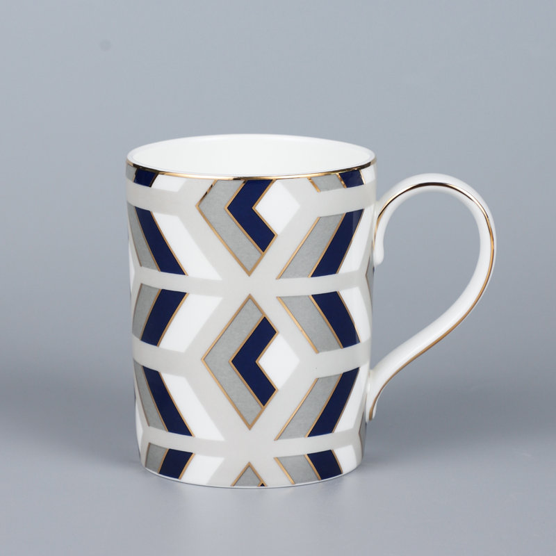 Service à thé Elegance In Porcelain - ensemble de deux tasses à café