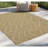 Neutral Colored Polypropylene Area Rug For All - 31 In. X 87 Modern Design, Earth Collection, , Stain Indoor & Outdoor 2.58 Ft. 7.25 Diamond Motifs, Pet-419318135
