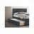 Burlap Upholstered Button Tufted Bed-118637909