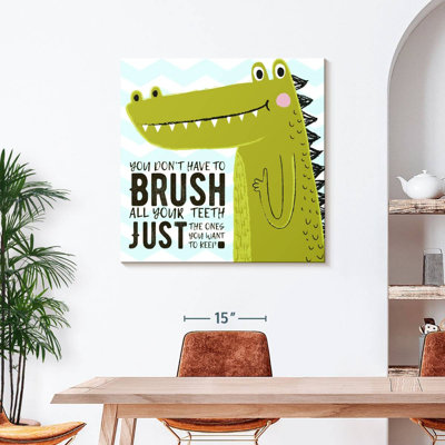 «Brush Dino», impression sur toile