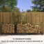 Akshana 200cm W Metal Log Rack