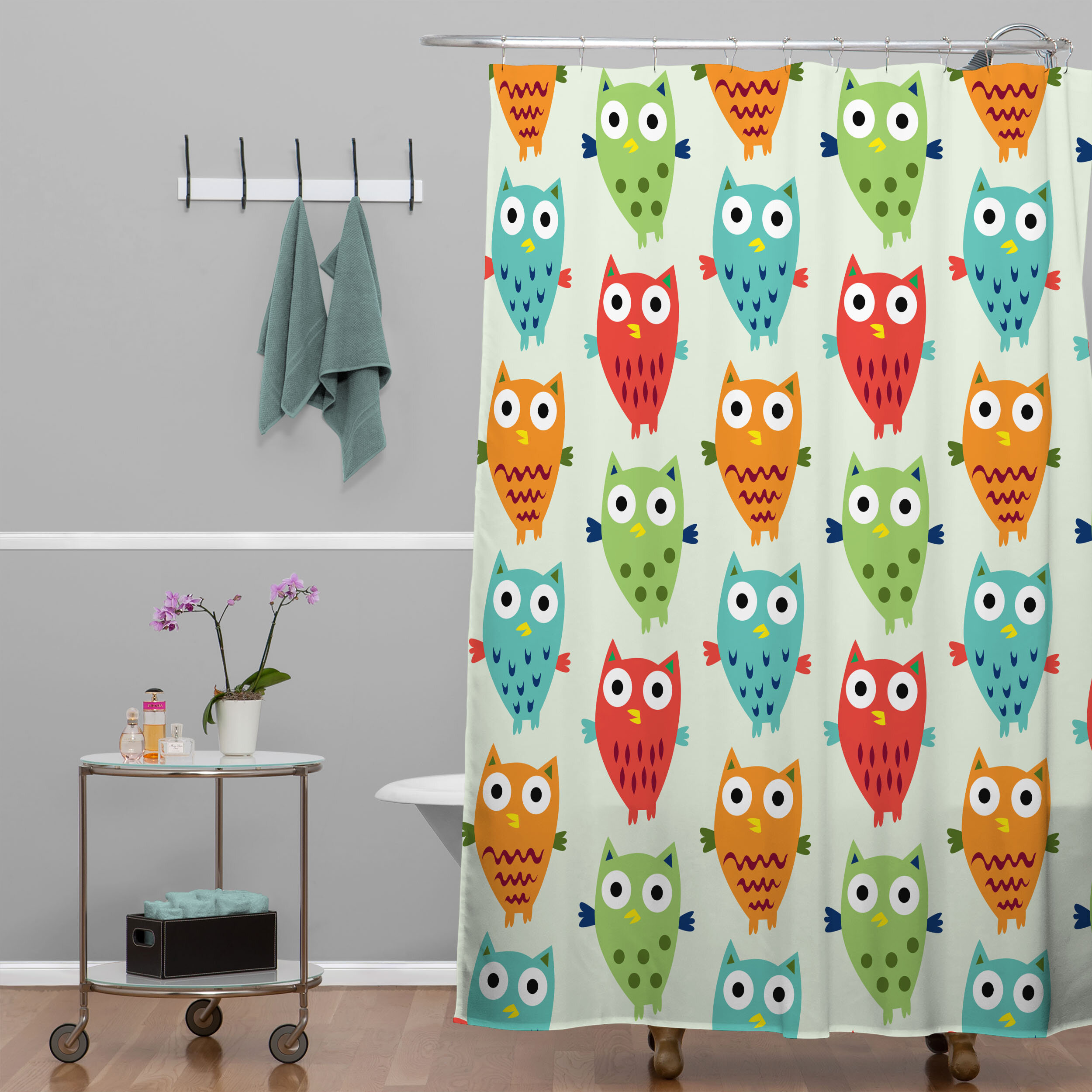 Deny Designs Andi Bird Owl Fun Single Shower Curtain - Wayfair Canada