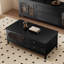 Table basse noire rétro moderne-105858246