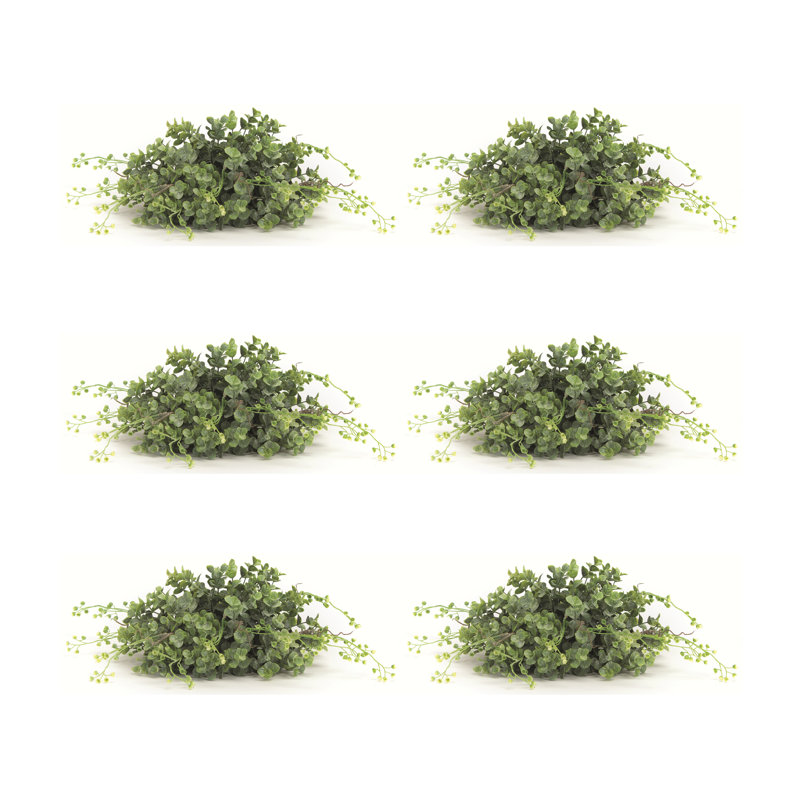6 Piece Artificial Boxwood Grass Set