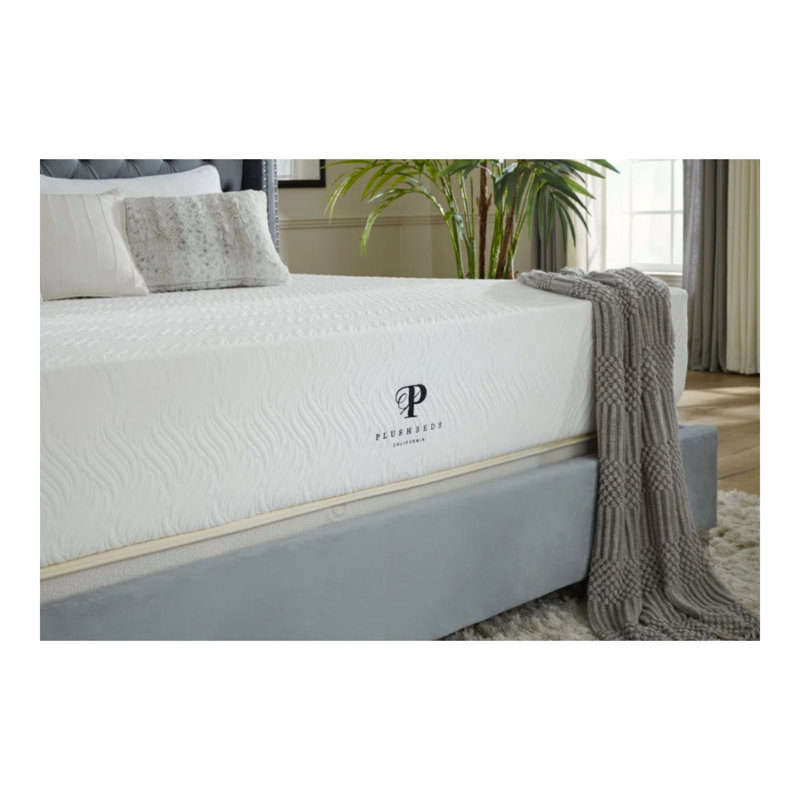 PlushBeds 10" Medium-Firm Eco Bliss Hybrid Latex Mattress, Queen