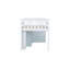 Lit mezzanine simple avec bureau coulissant et grandes armoires de rangement-334439461