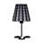 16" Traci Black Geometric Metal Table Lamp