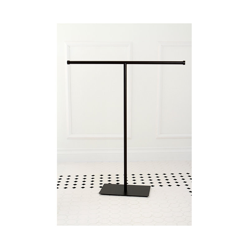 Kingston Brass Claremont Freestanding T-Shape Towel Rack, Oil Rubbed Bronze