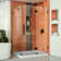 Quatra Lux 46.38" x 72" Hinged Frameless Shower Door with Clear Max Technology