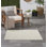 Tapis intérieur / extérieur ivoire / beige uni Mullican Sandy