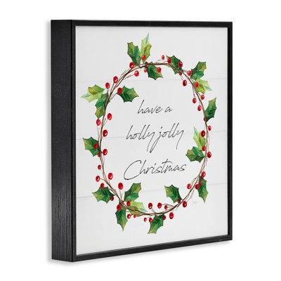 Christmas Seasonal Phrase Giclee Art by Livi Finn