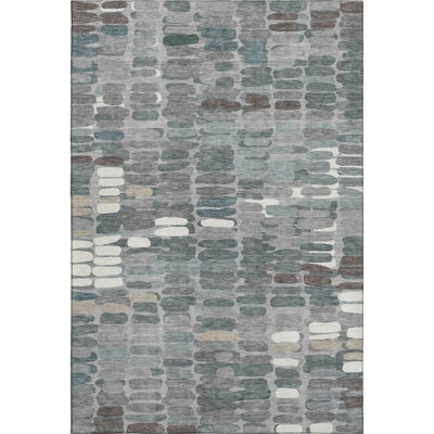 Tapis abstrait lavable à la machine de qualité supérieure Mayfield AMF2349