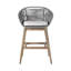 Tabouret de bar en bois d'eucalyptus avec corde Arra-1153543626-1153543625