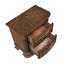 Table de chevet traditionnelle 1Pc avec 2 tiroirs de rangement