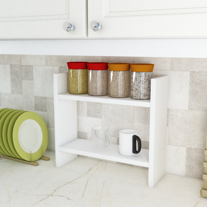 Spice Rack Free-Standing Frowine, White