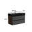 Wall Mounted Floating Bathroom Vanity with Silent Soft - Closing Drawers, One - Piece Basin, Ideal for Modern Bathroom Storage and Style