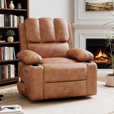 Leather Recliner Chair, with Heat and Massage