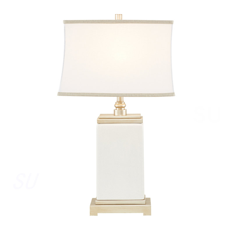 Lampe de table rectangulaire en céramique