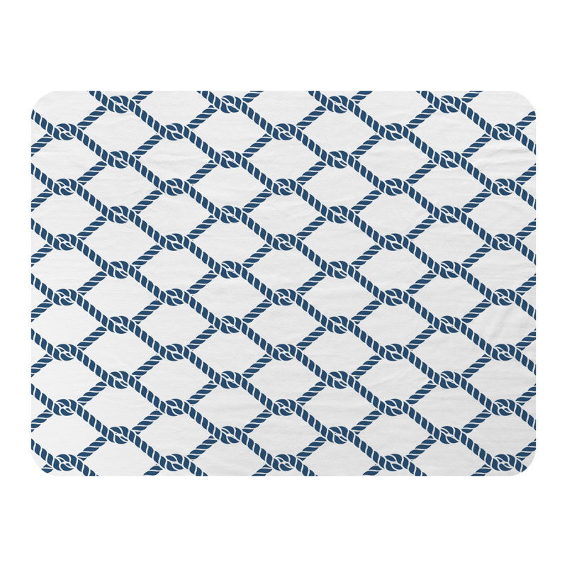 Quackenbush Quilted Throw Blanket, Navy