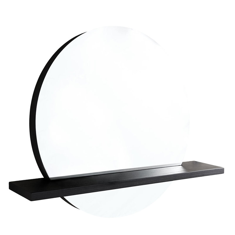 Solace Oak Floating Shelf (Shelf Only), Midnight Oak, 1.5" H x 34" W x 6.5" D