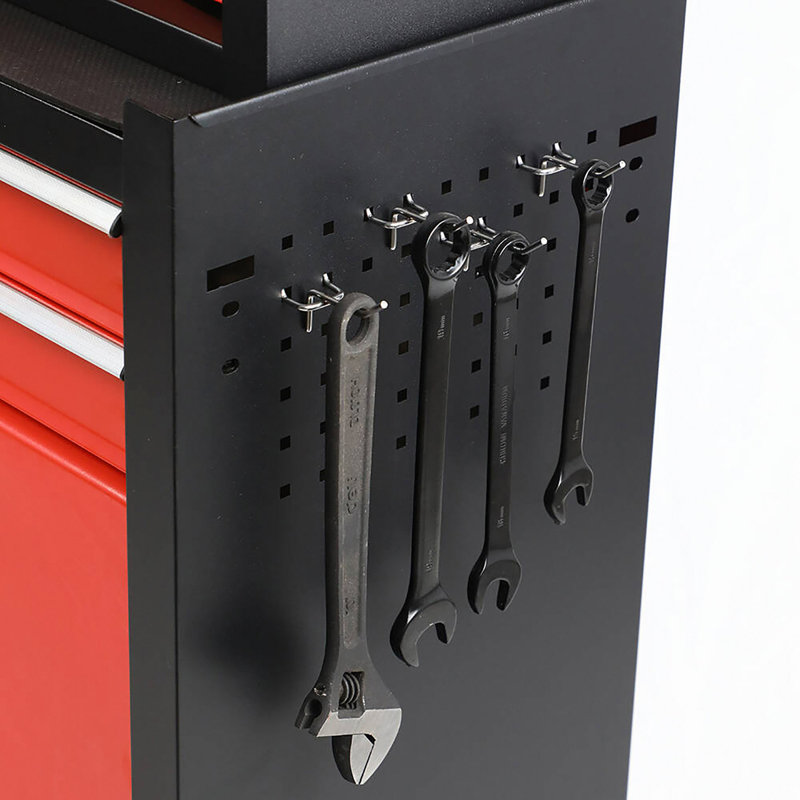 Boîte à outils roulante à grande capacité à huit tiroirs, boîte à outils de rangement amovible avec roulettes et tiroirs, boîte à outils amovible avec serrure pour garage mécanique d'atelier