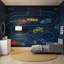 Raccrack, fond d'écran, voitures de course, croquis de tableau, décoration murale amovible-1028357432-1028357436