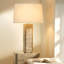 Canyon Wood Veneer Table Lamp, Sand Grey