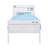 White Full Platform Bed
